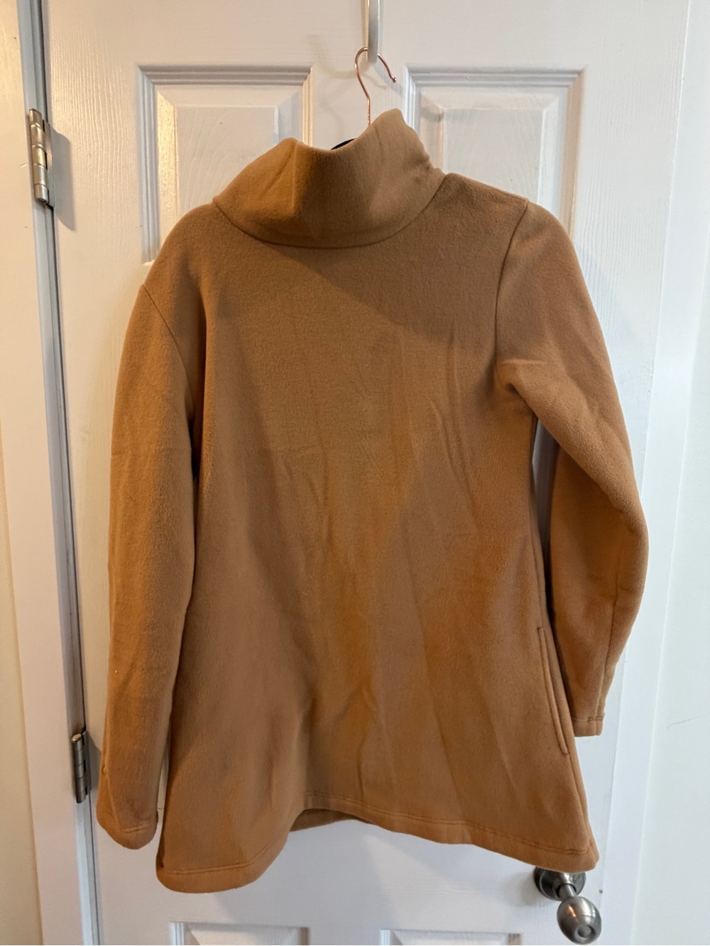 Dudley Stephens Camel Turtleneck Pullover
